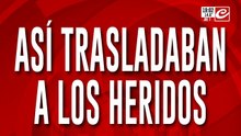 Así trasladaban a los heridos