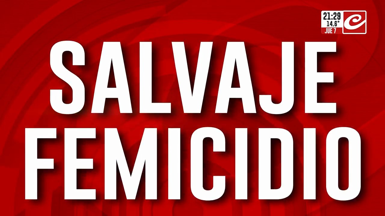 Salvaje femicidio