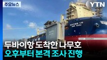 두바이항 도착한 나무호, 오후부터 본격 조사...원인 규명 / YTN