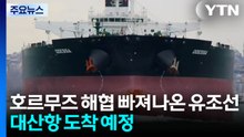 호르무즈 해협 빠져나온 유조선...대산항 도착 예정 / YTN