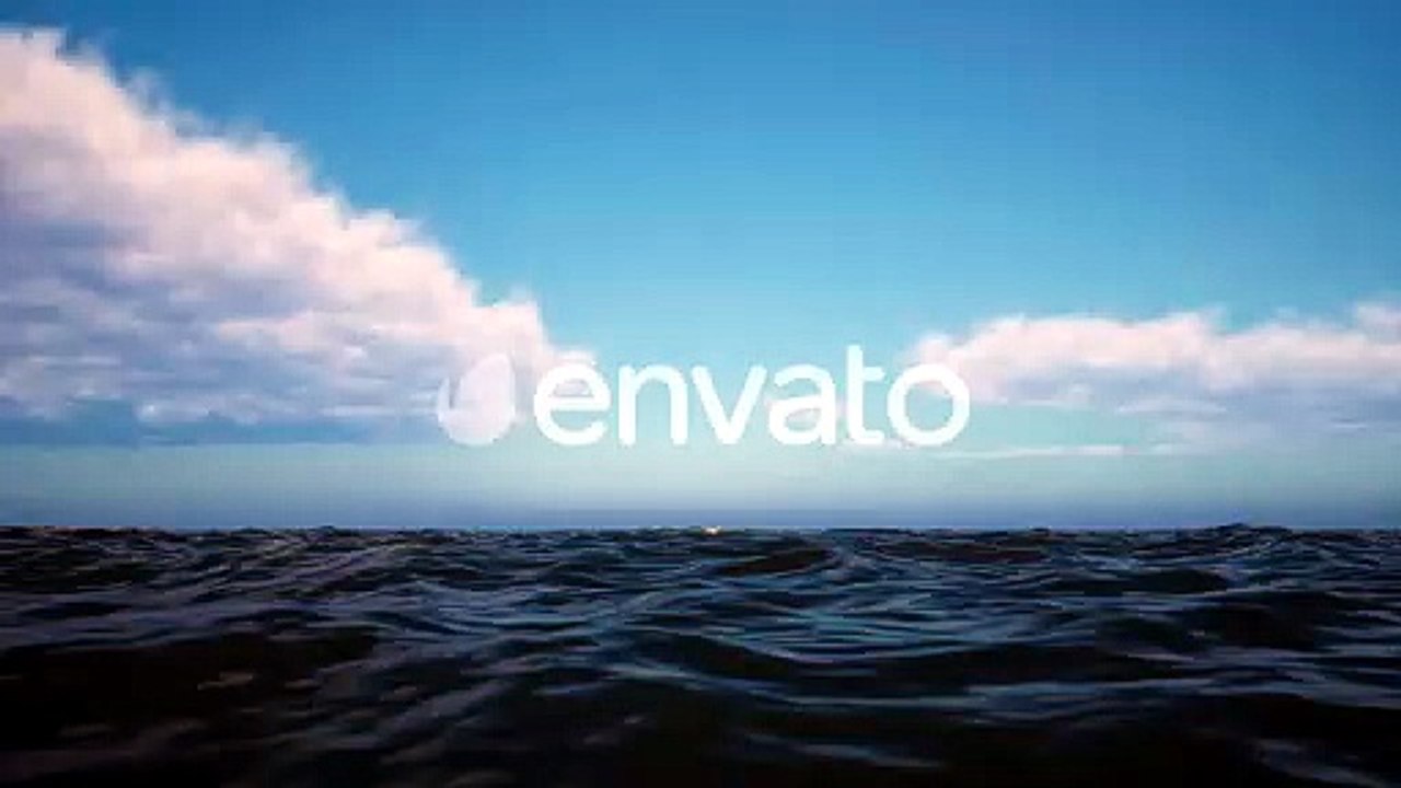 The Camera Is Flying Over The Middle Of Deep Ocean Waves