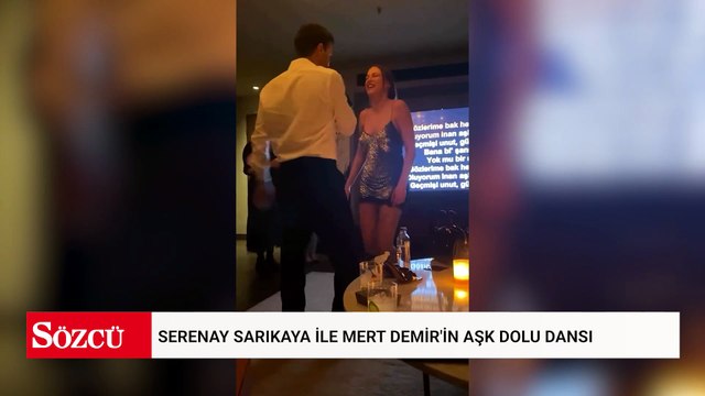Serenay Sarıkaya ile Mert Demir, 'Gözlerime Bak' şarkısıyla dans etti