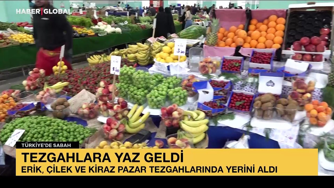 Yaz meyveleri tezgahta, kirazın kilosu 500 TL’den satılıyor