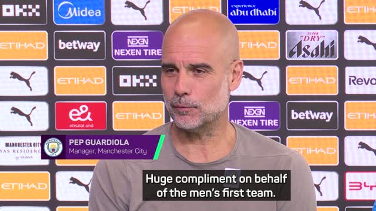 Pep hails Man City's WSL title as 'biggest step...