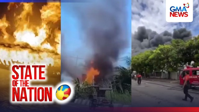 Lantsang may kargang gasolina at diesel, nasusunog | SONA