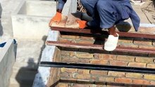 How to build a brick roof.