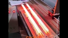 Half gold coated twin tubes infrared carbon fiber heat lamps 845mm 230v 4000w