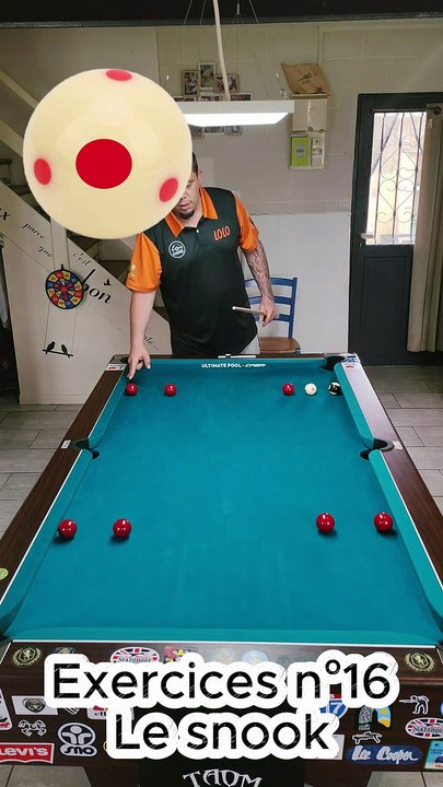 Exercices n°16 Le snook #8ballpool #8ball #8pool #blackball #billard #pourtoi #fyp