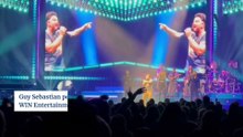 Guy Sebastian performing in Wollongong