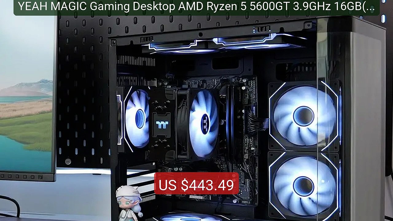 YEAH MAGIC Gaming Desktop AMD Ryzen 5 5600GT 3.9GHz 16GB(8G... — Top Pick 2026 | Unbeatable Price!