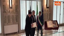 Tajani consegna a Rubio l'albero genealogico della sua famiglia italiana