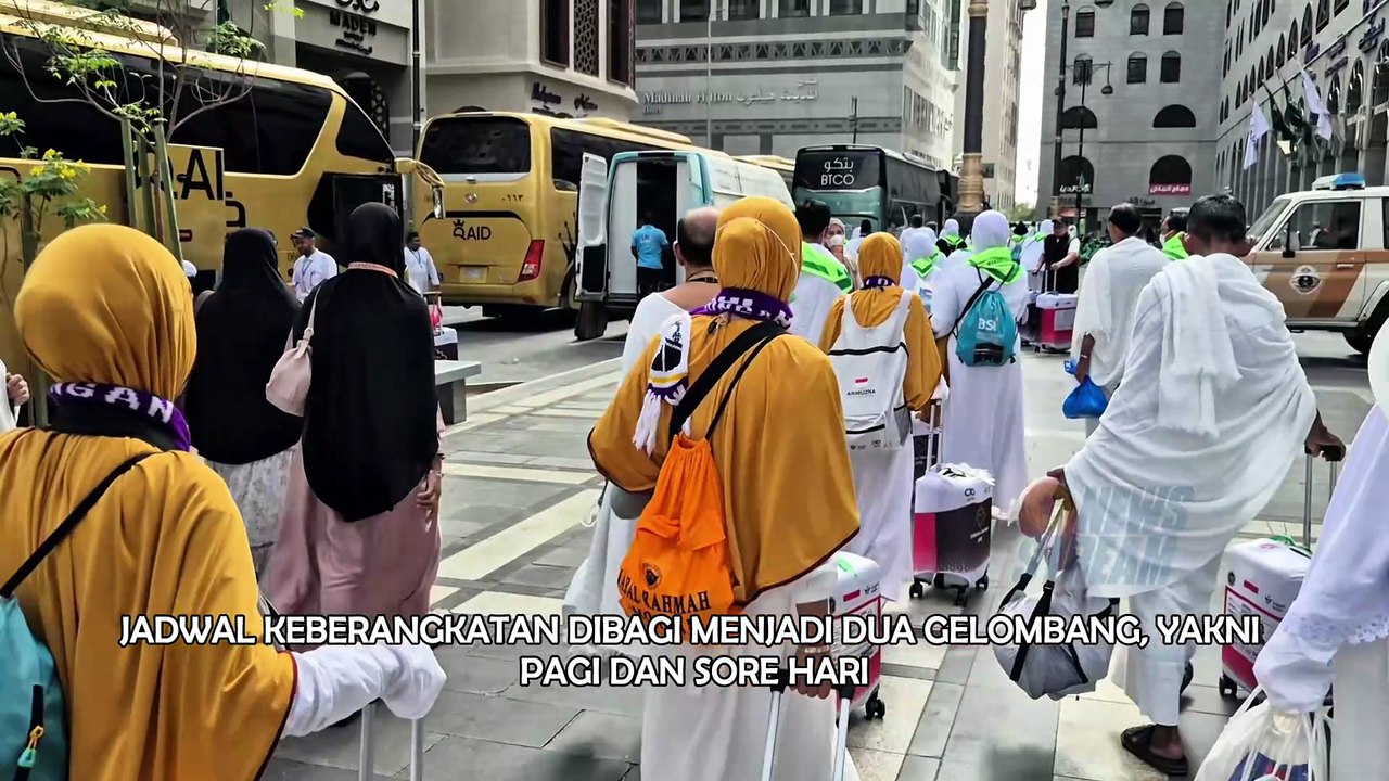 Momen Ribuan Jemaah Haji Kembali Bergerak dari Madinah ke Makkah