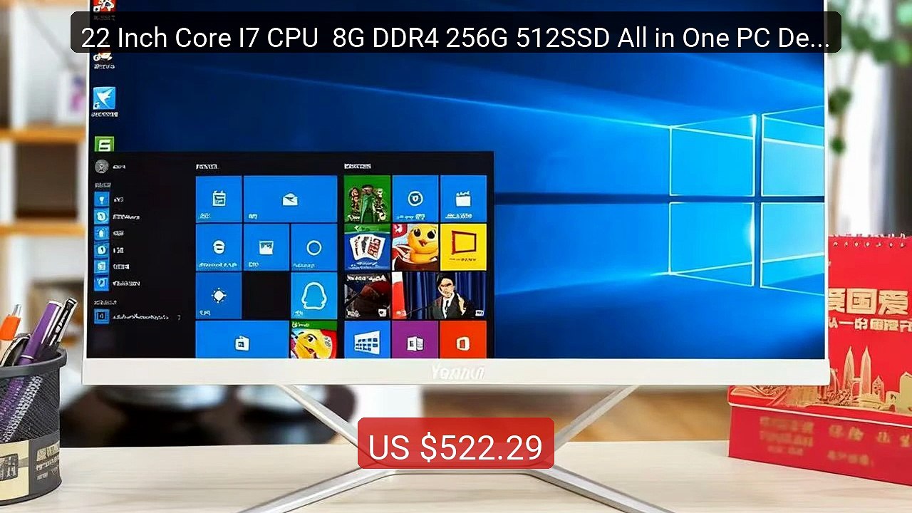 22 Inch Core I7 CPU  8G DDR4 256G 512SSD All in One PC Deskto... — Amazing Value 2026 | Must Have!