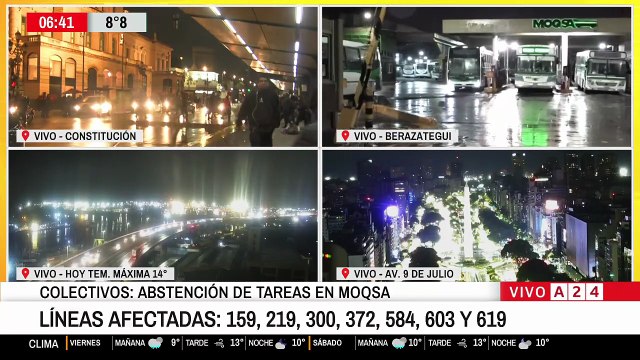 Paro de colectivos en el AMBA