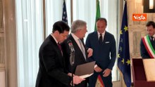 Tajani consegna a Rubio l'albero genealogico della sua famiglia italiana