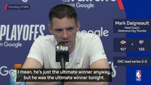 Daigneault delighted with Holmgren's 'unbelievable' Game 2 display
