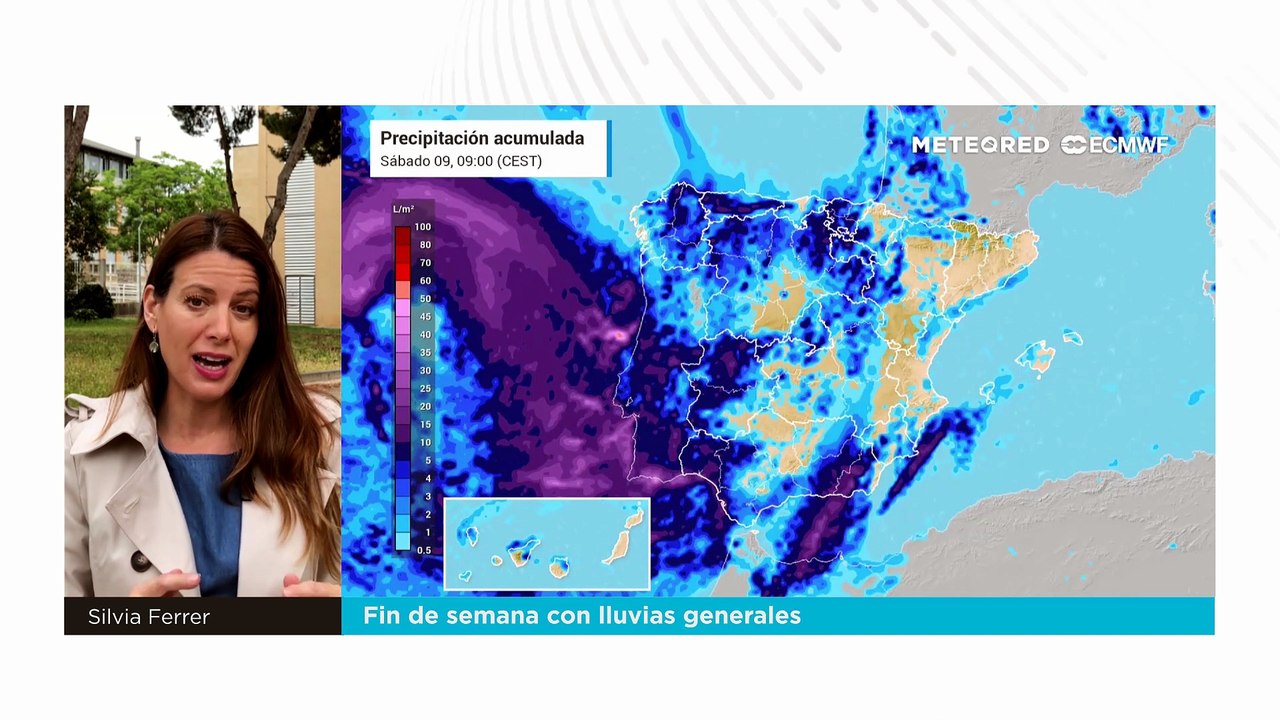 Fin de semana con lluvias generales