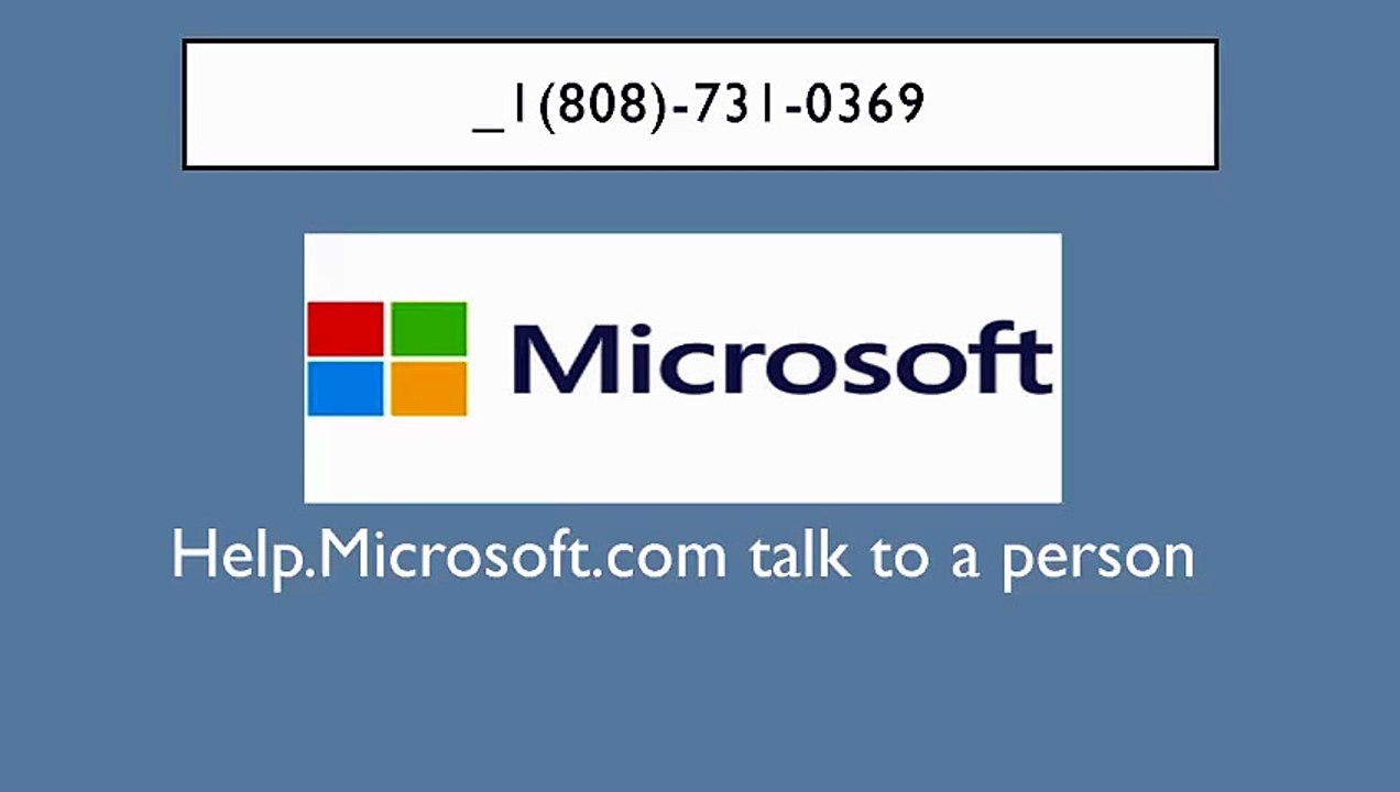Help.microsoft.com talk to a Person - Step By Step Help Guide