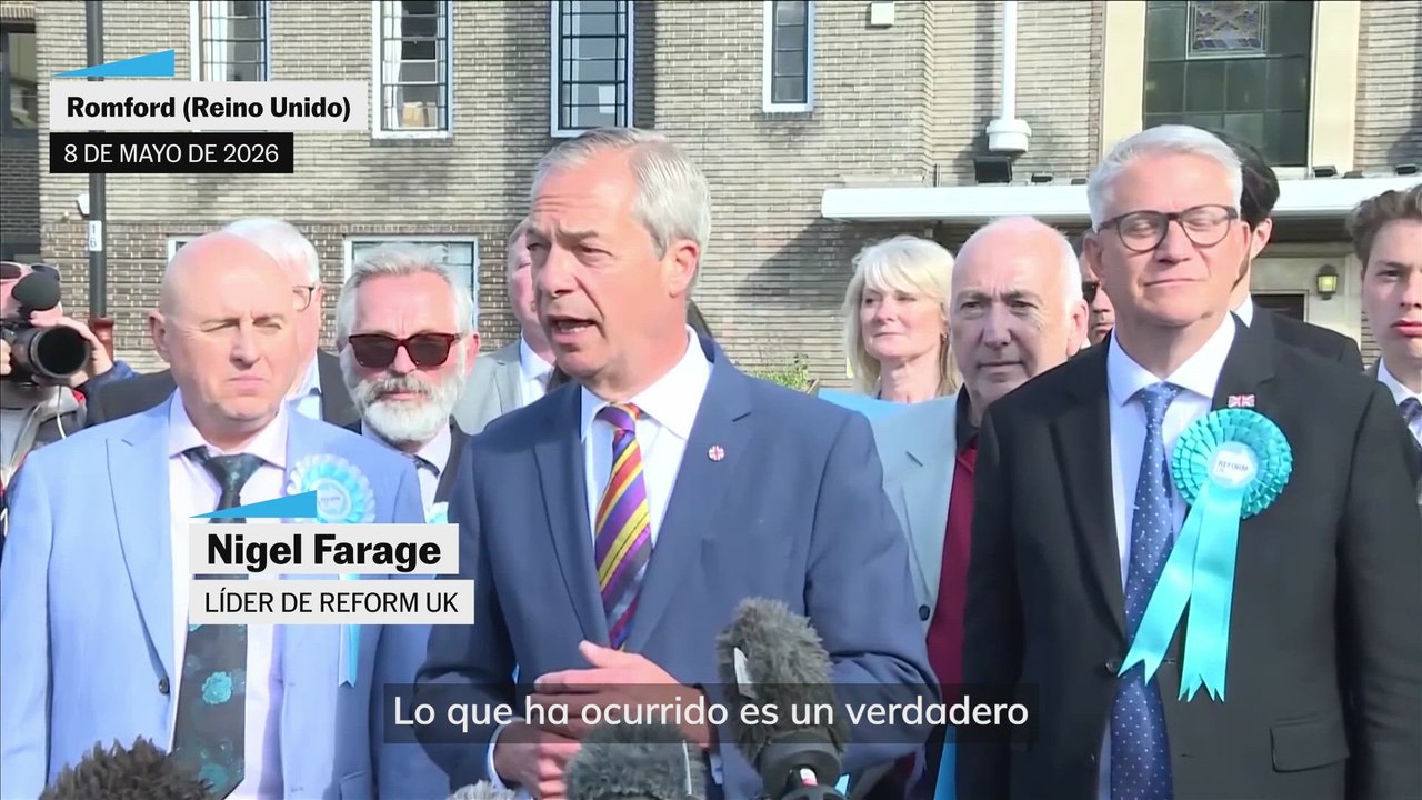 Declaraciones de Nigel Farage y Keir Starmer tras los primeros resultados de las municipales en Inglaterra