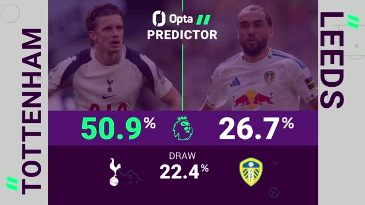 Tottenham v Leeds - Opta Predictor