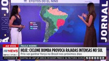 Previsão do Tempo: Ciclone provoca alerta para rajadas de vento no Sul