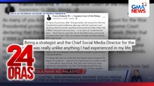 Usec. Castro, kinumpirmang naging social media director ni PBBM si Franco Mabanta noong 2018 | 24 Oras