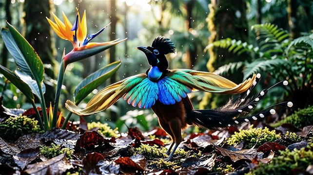 Paradise Bird Courtship Dance