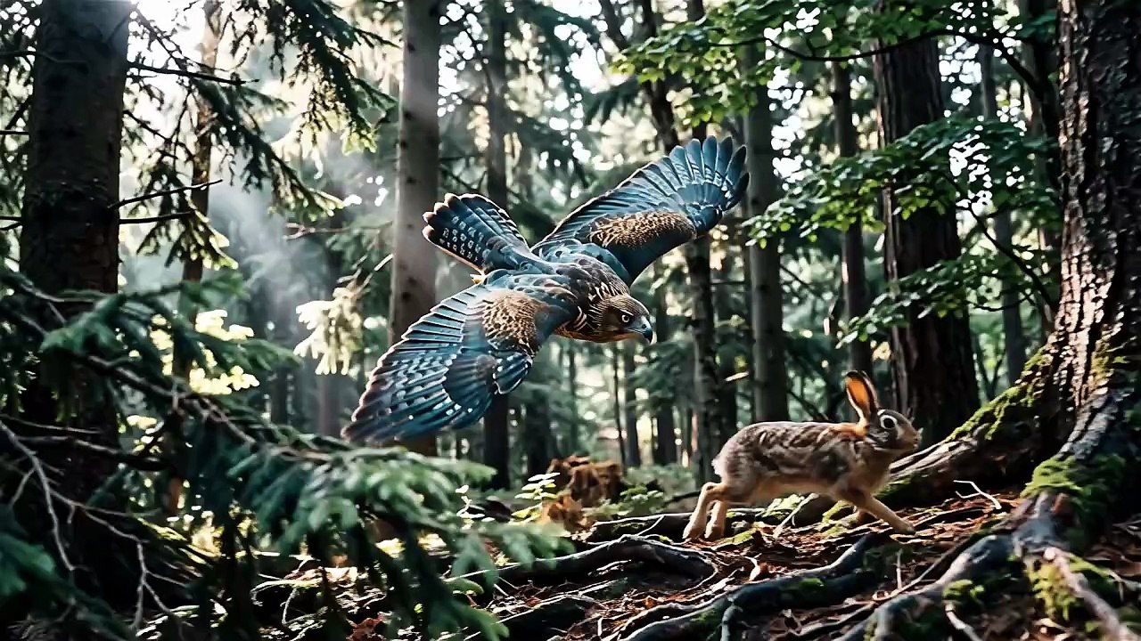 Goshawk Forest Chase Scene