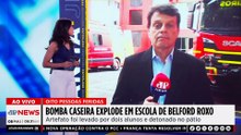 Bomba caseira explode em escola de Belford Roxo