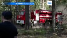 Large forest fire burning in Chernobyl exclusion zone after drone crash, Kyiv says