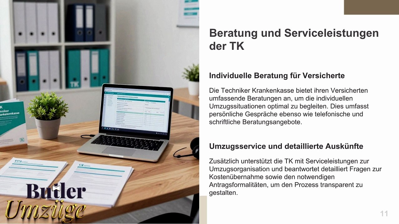 Umzugskostenzuschuss bei der Techniker & Butler Umzüge GmbH