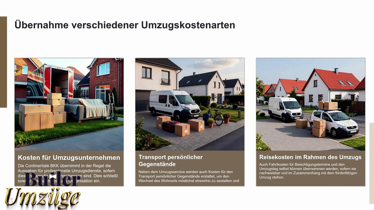 Zuschuss zu Umzugskosten bei der BKK & Butler Umzüge GmbH