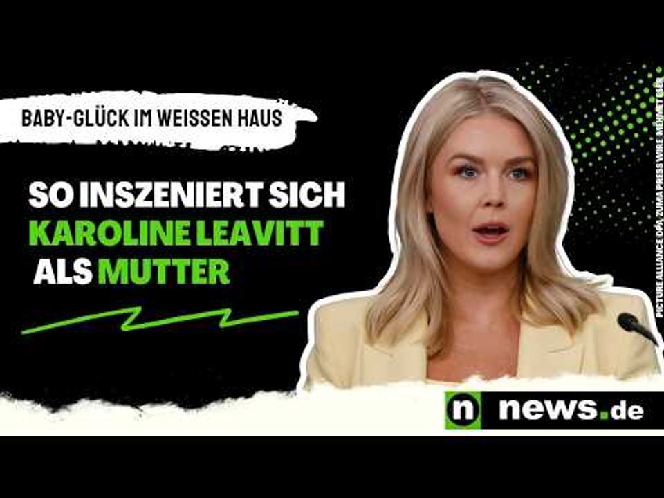 Baby-Glück im Weißen Haus - so inszeniert sich die Karoline Leavitt als Mutter