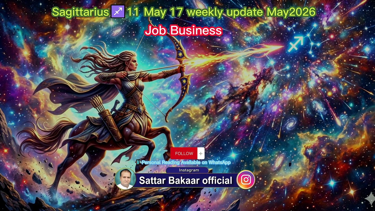 Sagittarius♐11,May,to,17,May2026|weeklyhoroscope |astrology |zodiacsigns|success |career |love#fyp | viralvideo | sattarBakaarOfficial #Since2015