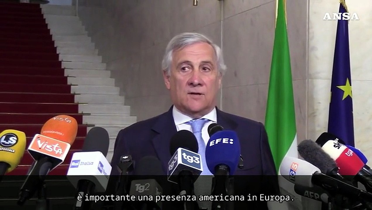 Tajani: "Anche gli Usa hanno bisogno di Italia e Europa"