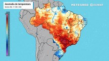 Sexta-feira, 8 de maio: previsão de anomalia de temperatura