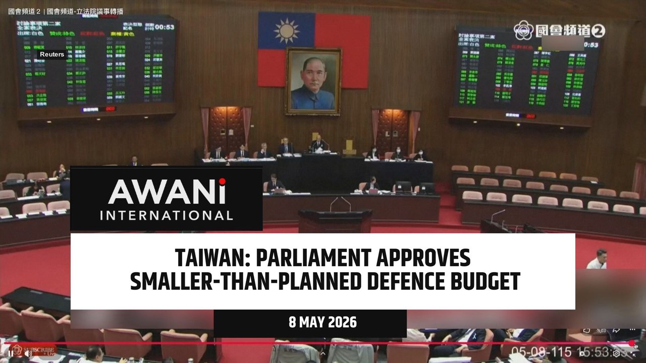 Taiwan parliament approves extra defence spending but less than government wanted