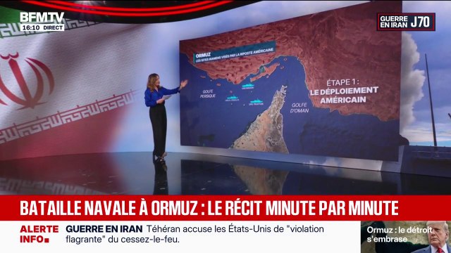Détroit d'Ormuz: les sites iraniens visés par la riposte américaine