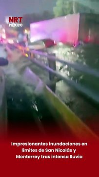 🌧️🌊 Esta noche se registraron intensas lluvias que provocaron inundaciones en la zona de Av. Fidel Velázquez y Barragán, en los límites de San Nicolás y Monterrey. Autoridades piden precaución ante posibles afectaciones viales.