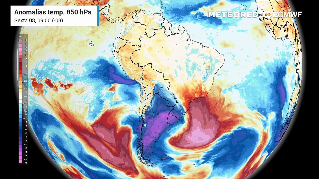 Sexta-feira, 8 de Maio: Ar frio intenso pode provocar precipitação invernal