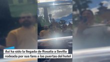 Así ha sido la llegada de Rosalía al hotel en Sevilla para el evento de Netflix