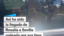 Así ha sido la llegada al hotel de Rosalía en Sevilla para el evento de Netflix