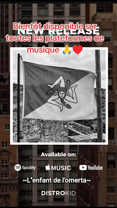 Très attendue : ~L'enfant de l'omerta~Bientôt disponible sur toutes les plateformes de musique 🙏♥️ Version Italienne suivra également ❤️ N'oubliez pas un abonnement, un like, une vie, un partage c'est gratuit et vous aidez 2 refuges furets 💪♥️