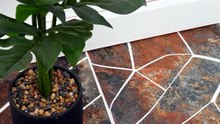 Creative broken tile flooring concept