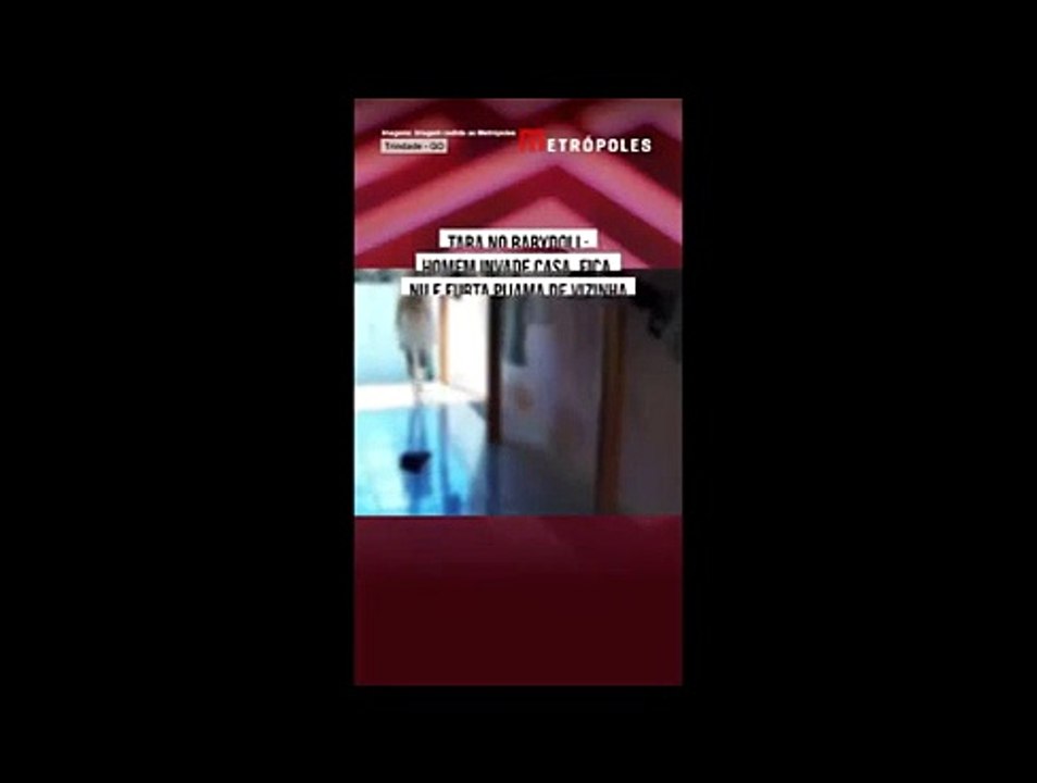 VÍDEO: Homem invade casa veste pijama de vizinha e é detido pela polícia