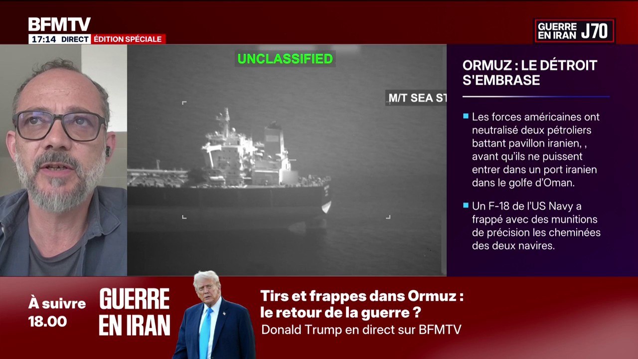Détroit d’Ormuz: “Malheureusement, il y a toujours 20.000 marins bloqués”, selon Emmanuel Chalard, secrétaire général de la Fédération des officiers de la marine marchande