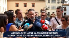 Abascal afirma que el apagón en Correos "aumenta las sospechas fraudulentas del PSOE"