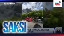 Gusali ng textile manufacturing company, nasunog | Saksi