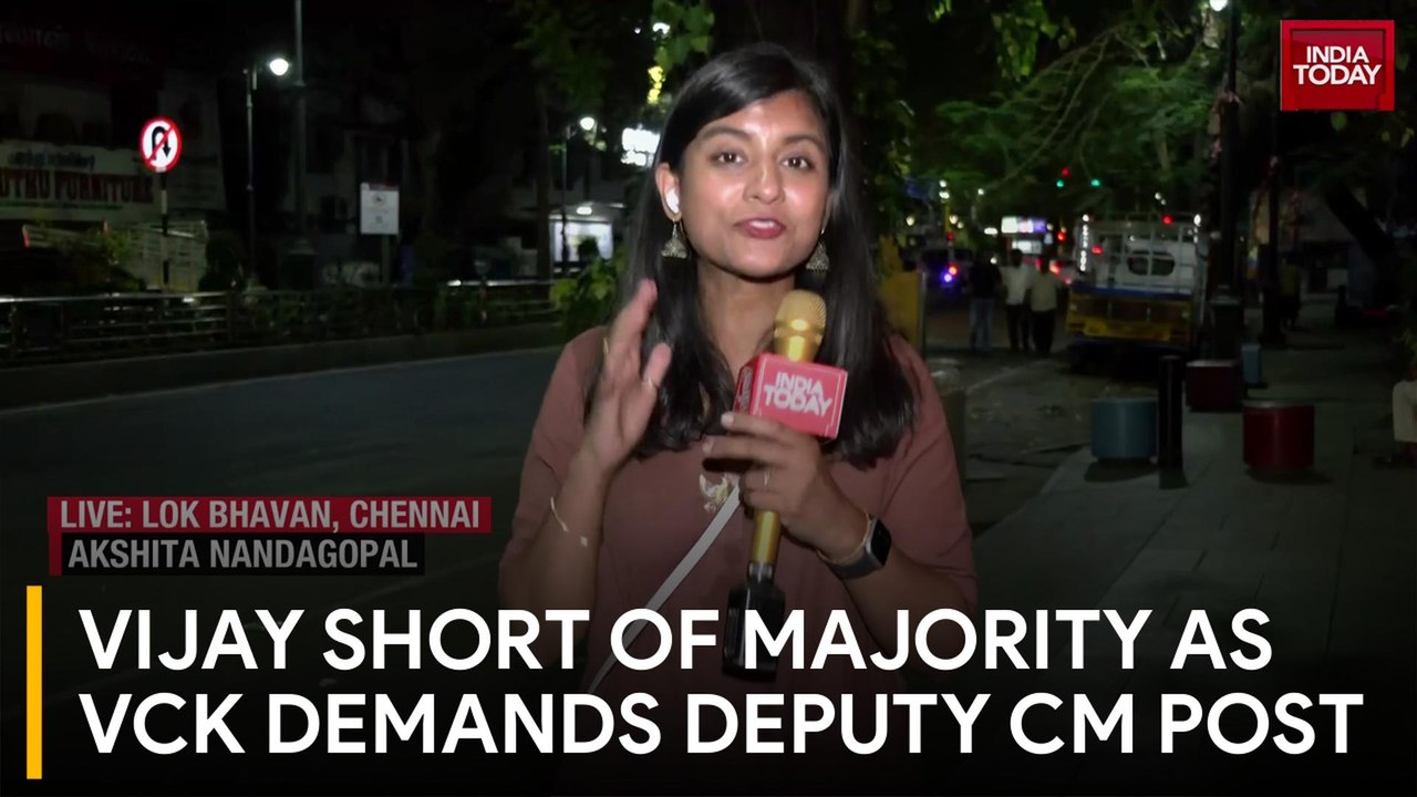 Tamil Nadu government formation suspense continues as VCK delays support to Vijay