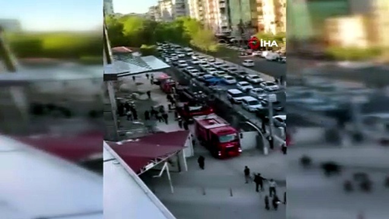 Diyarbakır'da inşaat halindeki otelde yangın
